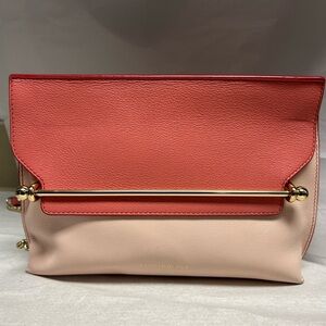 Strathberry Stylist Bag Shoulder Crossbody Chain Pink Two Tone Authentic